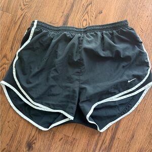 Nike Black Athletic Shorts with White Trim